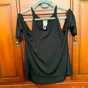 Hard to find Haute Hippie cold shoulder shirt. NWT